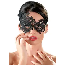Augenmaske aus filigraner, asymmetrischer Stickerei Augenmaske aus filigraner, asymmetrischer Stickerei