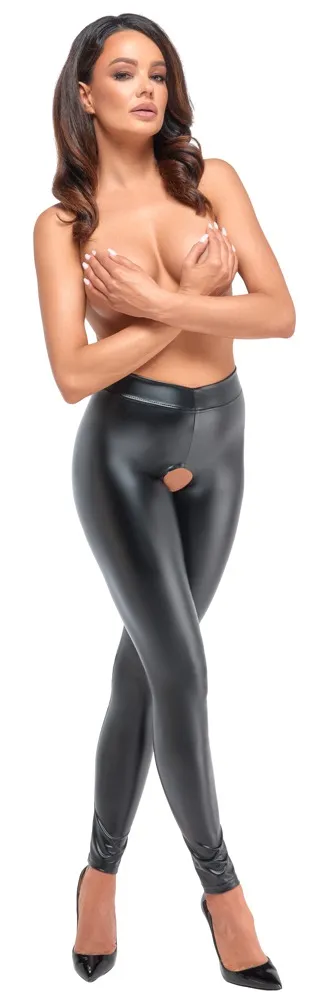 Ouvert-Leggings „Libido“ im Powerwetlook Ouvert-Leggings „Libido“ im Powerwetlook