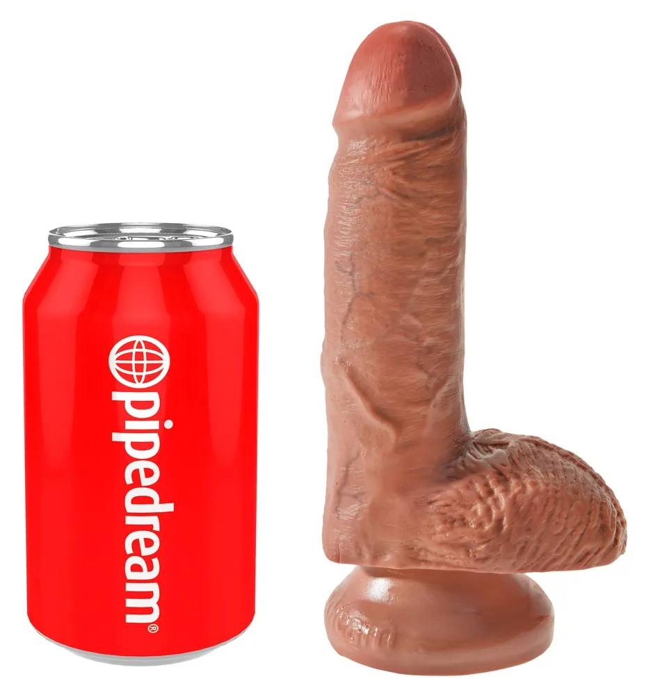 DIldo "7" Cock with Balls", 17,8 cm DIldo "7" Cock with Balls", 17,8 cm