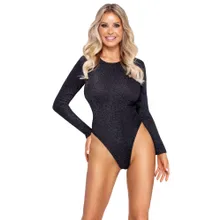 Body mit Silberglitzer Body mit Silberglitzer