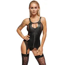 Leder-Strapshemd mit Powernet-Einsätzen Leder-Strapshemd mit Powernet-Einsätzen