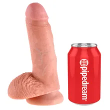 DIldo "7" Cock with Balls", 17,8 cm DIldo "7" Cock with Balls", 17,8 cm