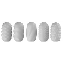 5er-Set Masturbator „Hedy X – Mixed“, 5 verschiedene Stimulationsstrukturen 5er-Set Masturbator „Hedy X – Mixed“, 5 verschiedene Stimulationsstrukturen