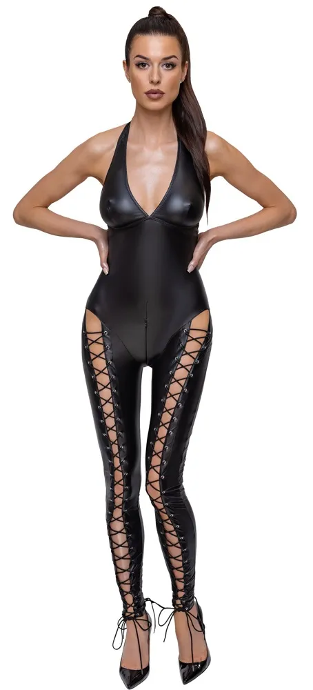 Overall im Mattlook, elastisch, mit 2-Wege-Reißverschluss im Schritt Overall im Mattlook, elastisch, mit 2-Wege-Reißverschluss im Schritt