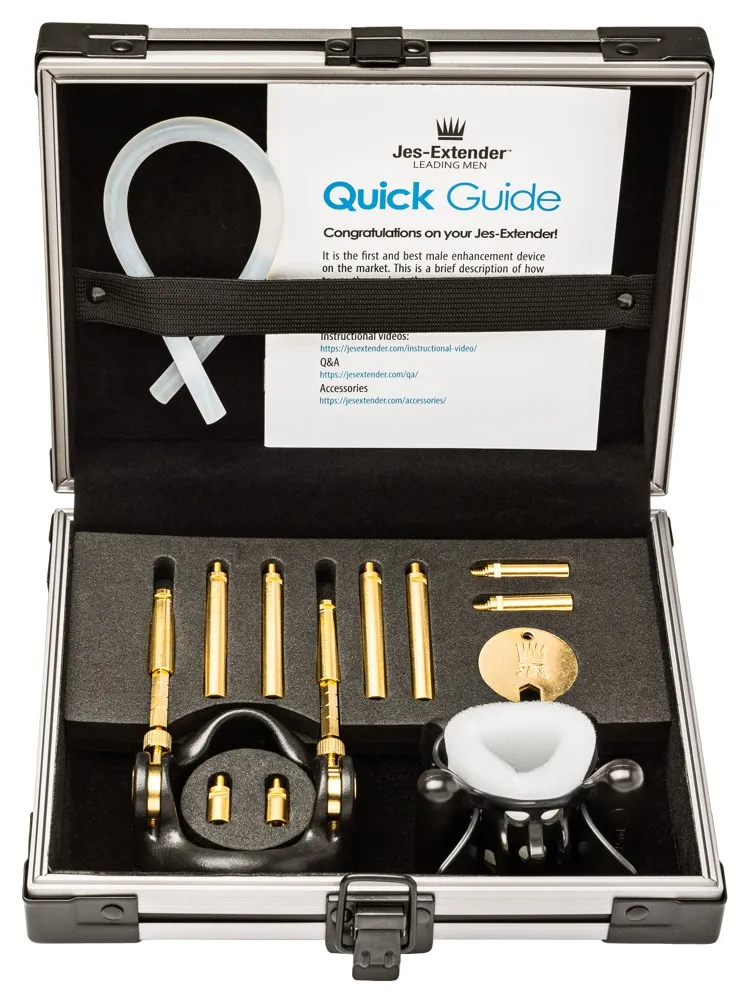 Penis-Expander „Gold Standard“ mit 24-Karat-Goldauflage, für Penisgrößen bis zu 24 cm Penis-Expander „Gold Standard“ mit 24-Karat-Goldauflage, für Penisgrößen bis zu 24 cm