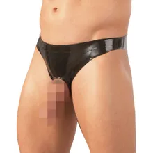 Slip mit Showmaster-Öffnung für Penis und Hoden, Latex Slip mit Showmaster-Öffnung für Penis und Hoden, Latex