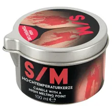 S/M-Kerze im Alu-Tiegel S/M-Kerze im Alu-Tiegel