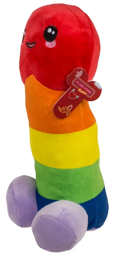 Plüsch-Penis „Regenbogen“ mit Plüsch-Hoden Plüsch-Penis „Regenbogen“ mit Plüsch-Hoden