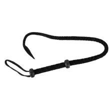 Peitsche mit einem Riemen aus Leder, verstärkter Griff, 90 cm Peitsche mit einem Riemen aus Leder, verstärkter Griff, 90 cm