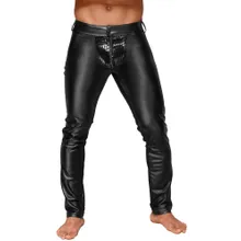 Hose „Decadence“ im Powerwetlook mit Lack-Details Hose „Decadence“ im Powerwetlook mit Lack-Details