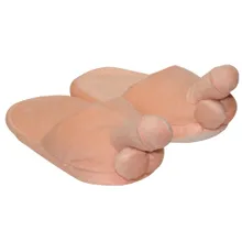 Hausschuhe „Plüsch-Penis“, passend bis Gr. 40 Hausschuhe „Plüsch-Penis“, passend bis Gr. 40