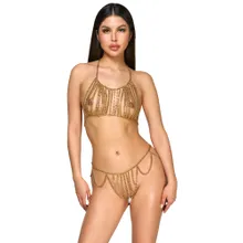 Ketten-Bikini, vielfach verstellbar Ketten-Bikini, vielfach verstellbar