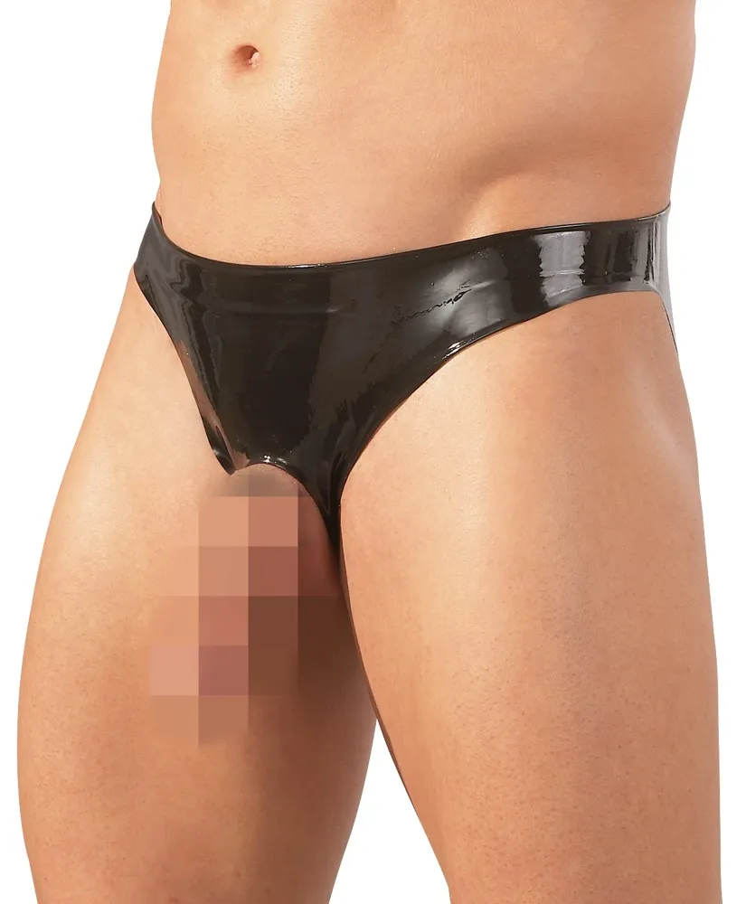 Slip mit Showmaster-Öffnung für Penis und Hoden, Latex Slip mit Showmaster-Öffnung für Penis und Hoden, Latex