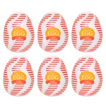Masturbator „Egg Tube“ mit gerippter Wellen-Stimulationsstruktur Masturbator „Egg Tube“ mit gerippter Wellen-Stimulationsstruktur