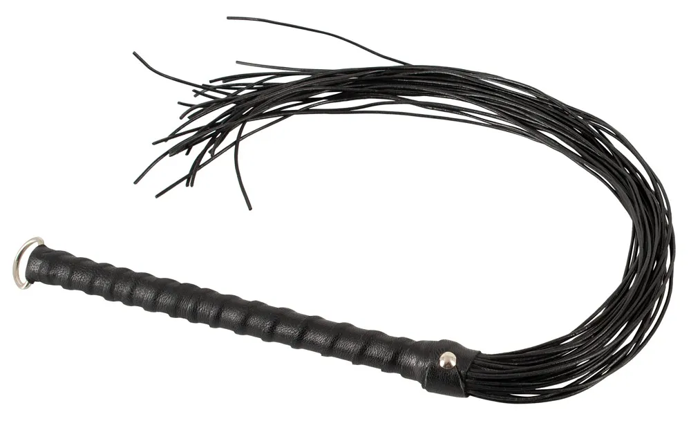 Peitsche „Flogger Cord“ aus Leder, 70 cm Peitsche „Flogger Cord“ aus Leder, 70 cm