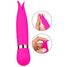 Klitorisvibrator mit flexibler Doppelspitze Klitorisvibrator mit flexibler Doppelspitze