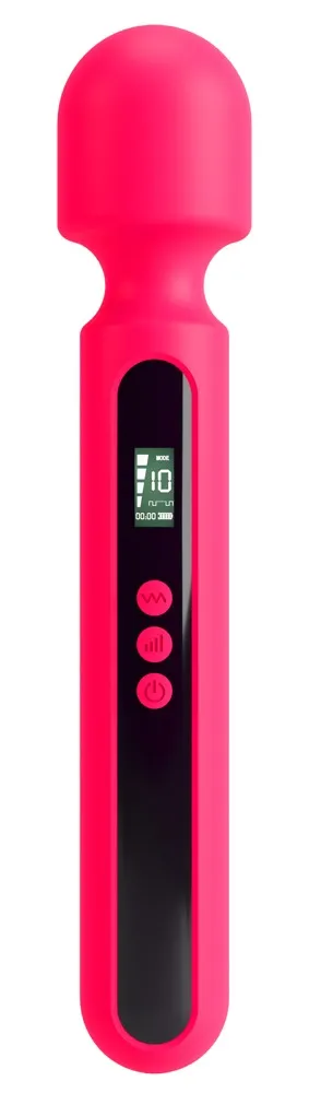 Massagestab „Pink Sunset Wand Vibrator“ mit Digital-Display Massagestab „Pink Sunset Wand Vibrator“ mit Digital-Display