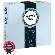 Kondome „57 mm“, transparent, hauchdünn, feucht Kondome „57 mm“, transparent, hauchdünn, feucht