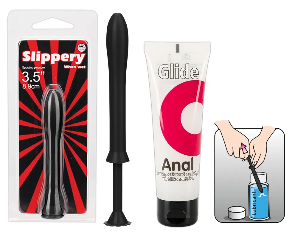 Anal-Set „Lückenfüller“ mit Gleitgel und Applikator Anal-Set „Lückenfüller“ mit Gleitgel und Applikator