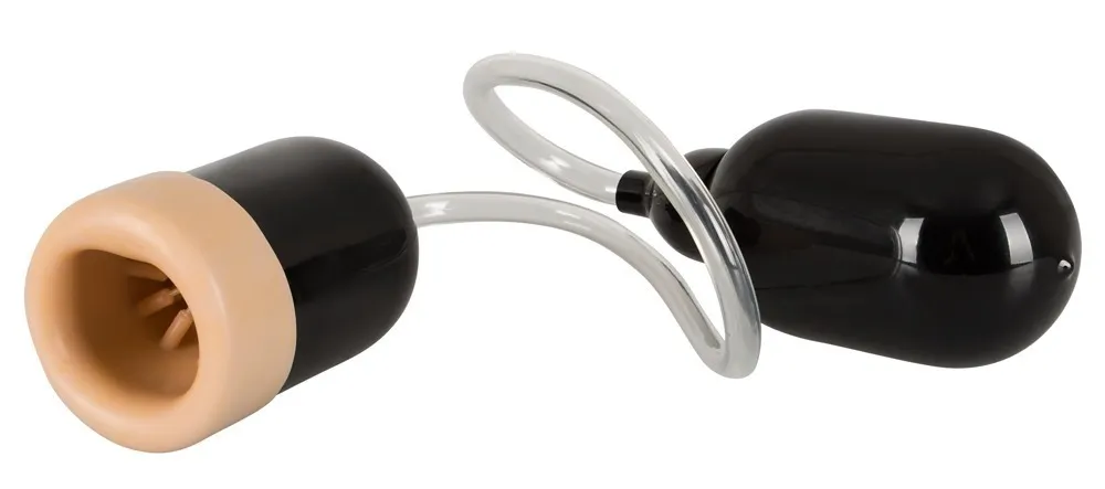 Masturbator „Blow Job Sensation“ mit Pumpball und Noppen Masturbator „Blow Job Sensation“ mit Pumpball und Noppen