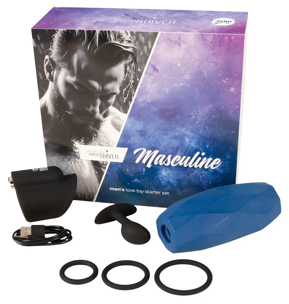 4-teiliges Paket „Men Love Toy Starter Set Masculine“ 4-teiliges Paket „Men Love Toy Starter Set Masculine“