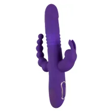 Stoßvibrator „Thrusting Pearl Triple Vibrator“ mit Klitoris- und Analvibrator Stoßvibrator „Thrusting Pearl Triple Vibrator“ mit Klitoris- und Analvibrator