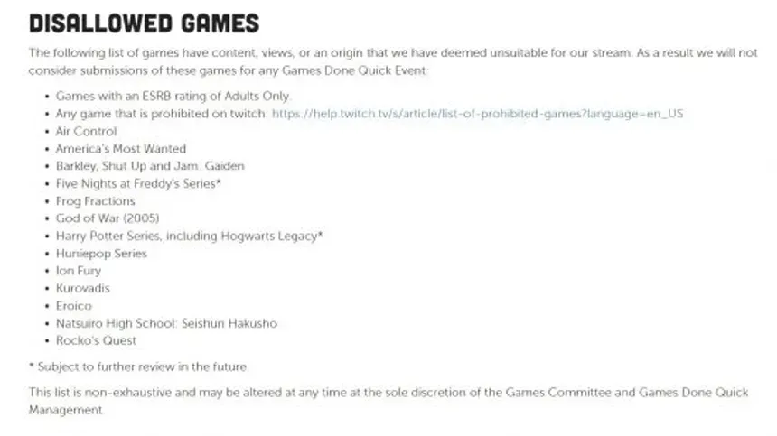 Harry Potter e Hogwarts Legacy não estarão na GDQ Harry Potter e Hogwarts Legacy não estarão na GDQ