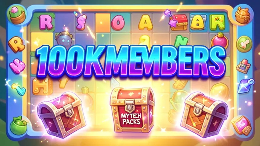 Código 100KMEMBERS libera 3 Mythic Packs em Collect The Alphabet Código 100KMEMBERS libera 3 Mythic Packs em Collect The Alphabet