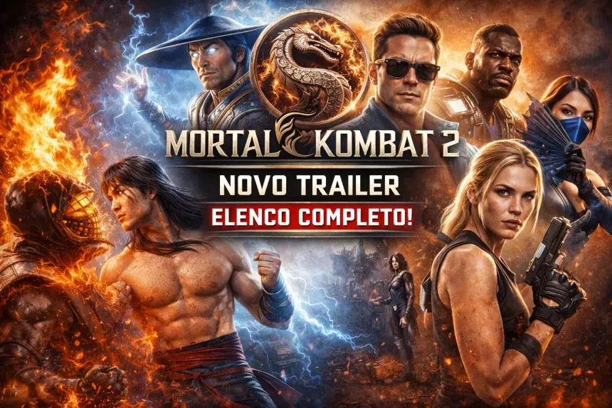 Novo trailer de Mortal Kombat 2 revela cenas de luta e confirma elenco completo Novo trailer de Mortal Kombat 2 revela cenas de luta e confirma elenco completo