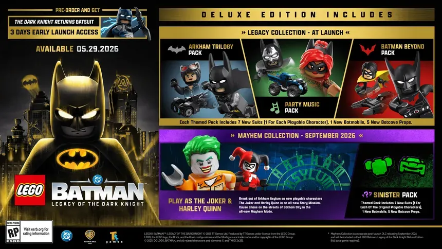 LEGO Batman: O Legado do Cavaleiro das Trevas tem pré-venda a R$ 309,30 LEGO Batman: O Legado do Cavaleiro das Trevas tem pré-venda a R$ 309,30