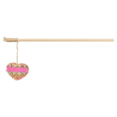 TRIXIE KATTENHENGEL HART HOUT / PLUCHE MET KATTENKRUID / CATNIP 40 CM TRIXIE KATTENHENGEL HART HOUT / PLUCHE MET KATTENKRUID / CATNIP 40 CM