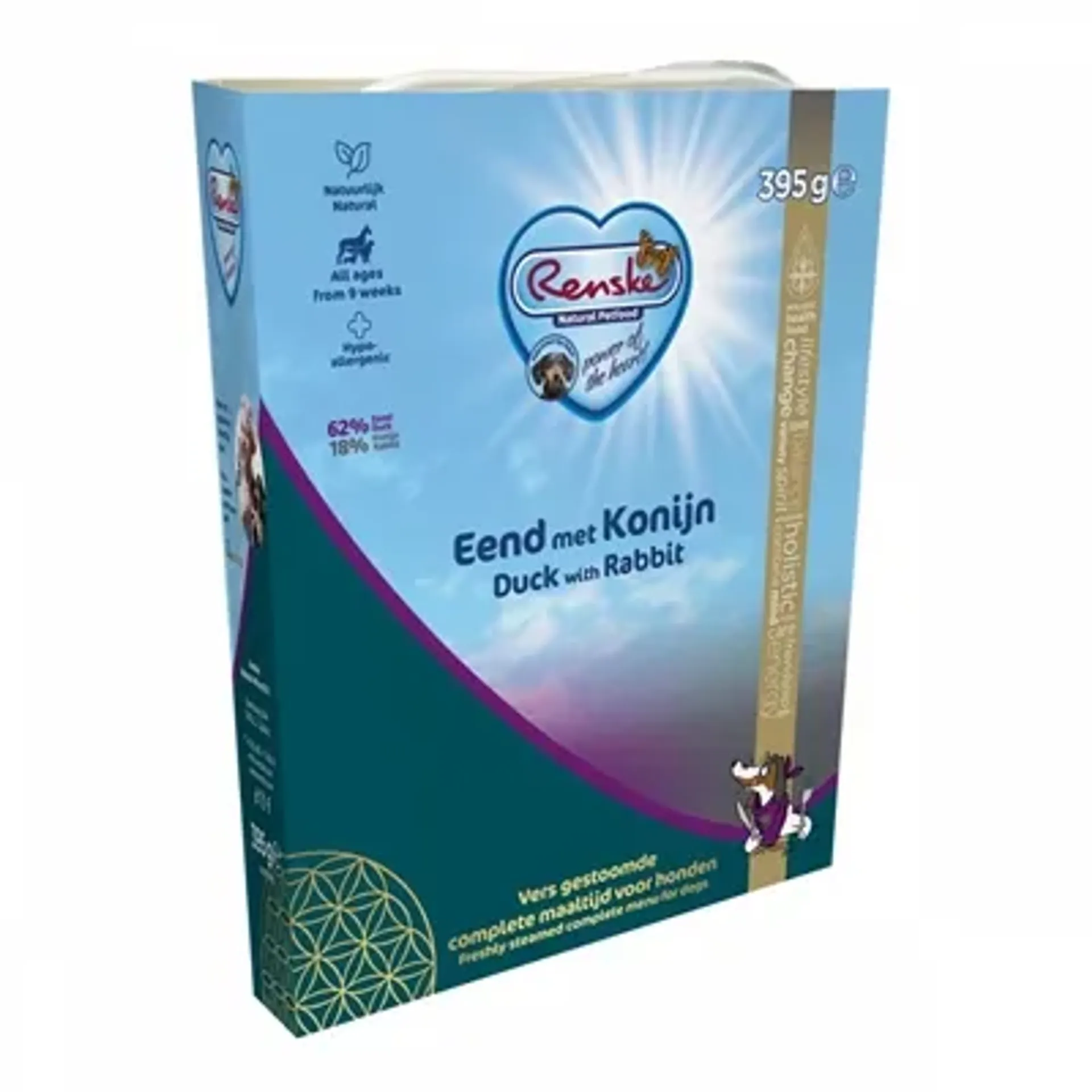 RENSKE VERS VLEES EEND / KONIJN 10X395 GR