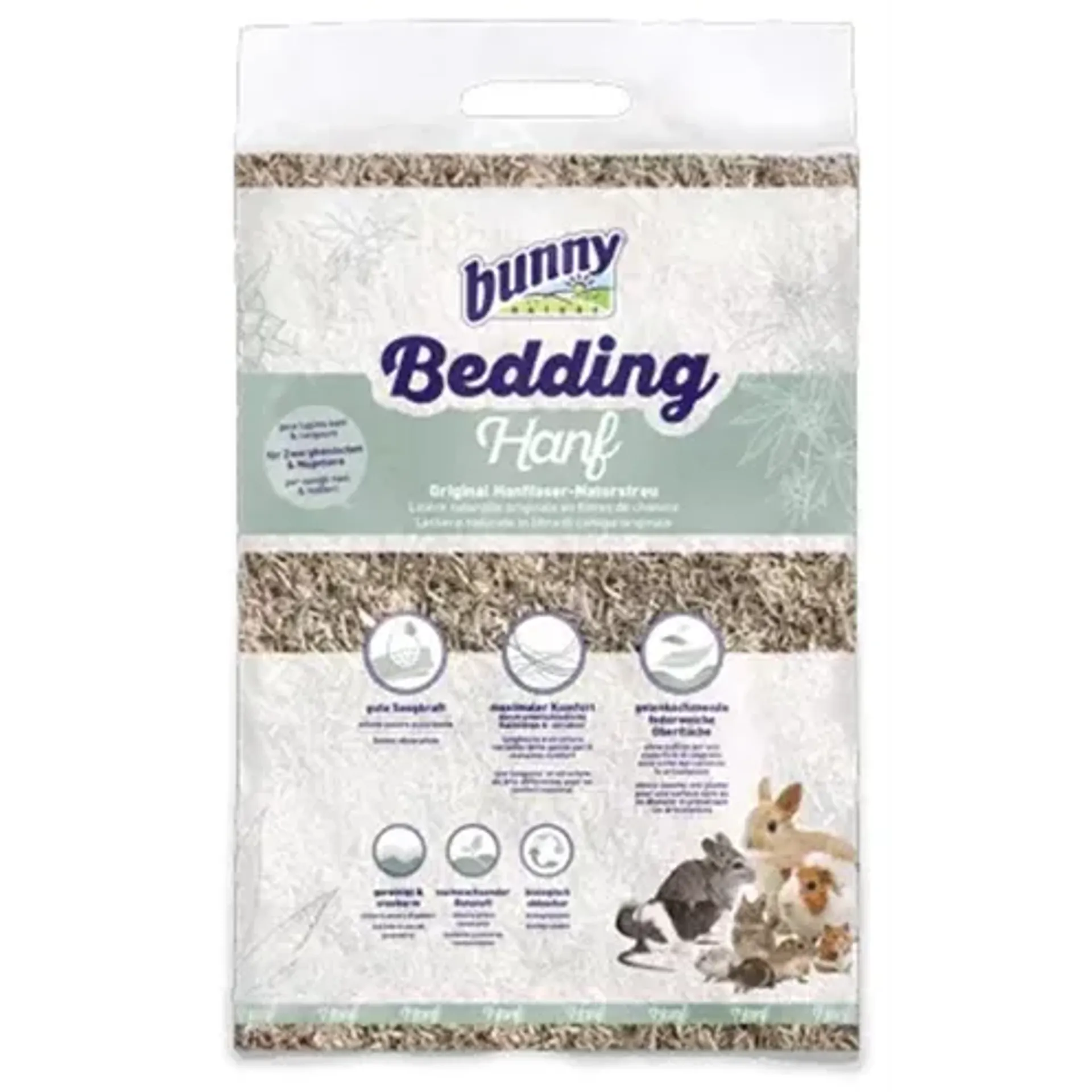 BUNNY NATURE BUNNYBEDDING HANF HENNEPVEZEL 90 LTR 9 KG