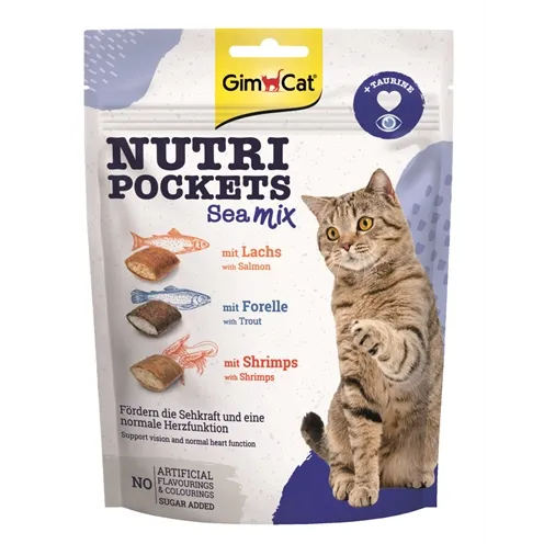 GIMCAT NUTRI POCKETS SEA MIX 150 GR GIMCAT NUTRI POCKETS SEA MIX 150 GR