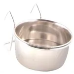 TRIXIE VOERBAK MET HOUDER OM OP TE HANGEN RVS 150 ML 7 CM TRIXIE VOERBAK MET HOUDER OM OP TE HANGEN RVS 150 ML 7 CM