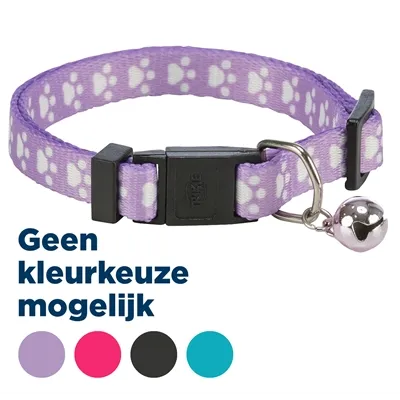 TRIXIE HALSBAND KAT PRINT POOT ELASTISCH ASSORTI TRIXIE HALSBAND KAT PRINT POOT ELASTISCH ASSORTI