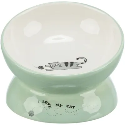 TRIXIE VOERBAK / DRINKBAK KAT VERHOOGD KERAMIEK SALIE / WIT 150 ML 13 CM TRIXIE VOERBAK / DRINKBAK KAT VERHOOGD KERAMIEK SALIE / WIT 150 ML 13 CM