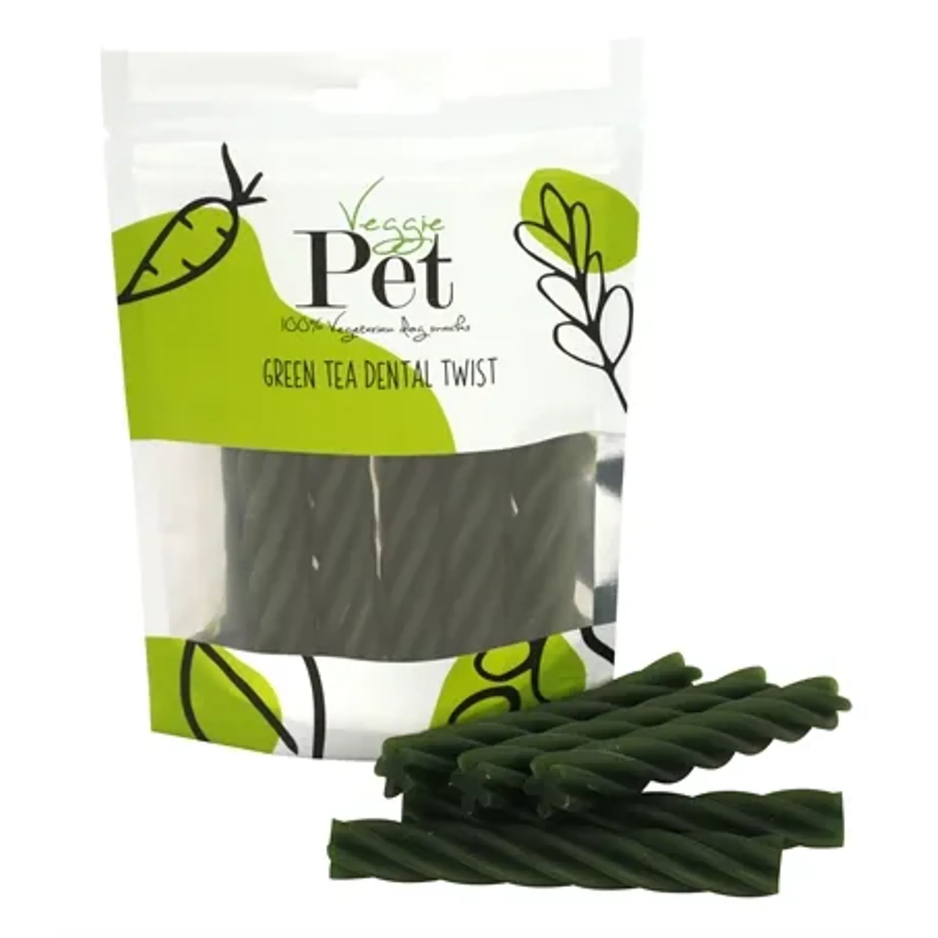 VEGGIE PET GREEN TEA DENTAL TWIST 100 GR