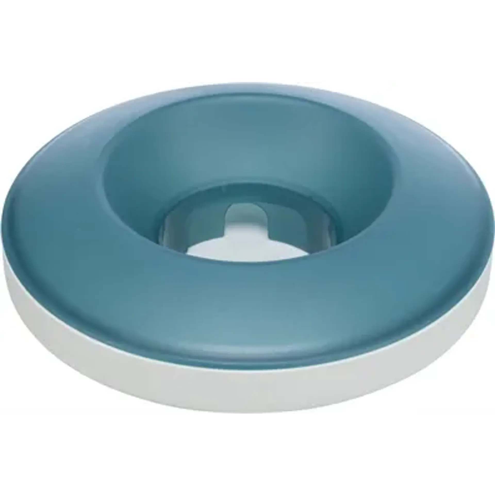 TRIXIE SLOWFEEDING ROCKING BOWL KUNSTSTOF / TPR GRIJS / BLAUW 23X23 CM 500 ML