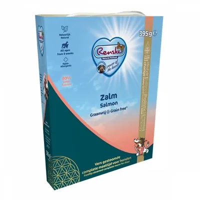 RENSKE VERS VLEES ZALM GRAANVRIJ 10X395 GR RENSKE VERS VLEES ZALM GRAANVRIJ 10X395 GR