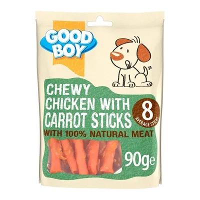 GOOD BOY CHICKEN & CARROT STICKS 90 GR GOOD BOY CHICKEN & CARROT STICKS 90 GR