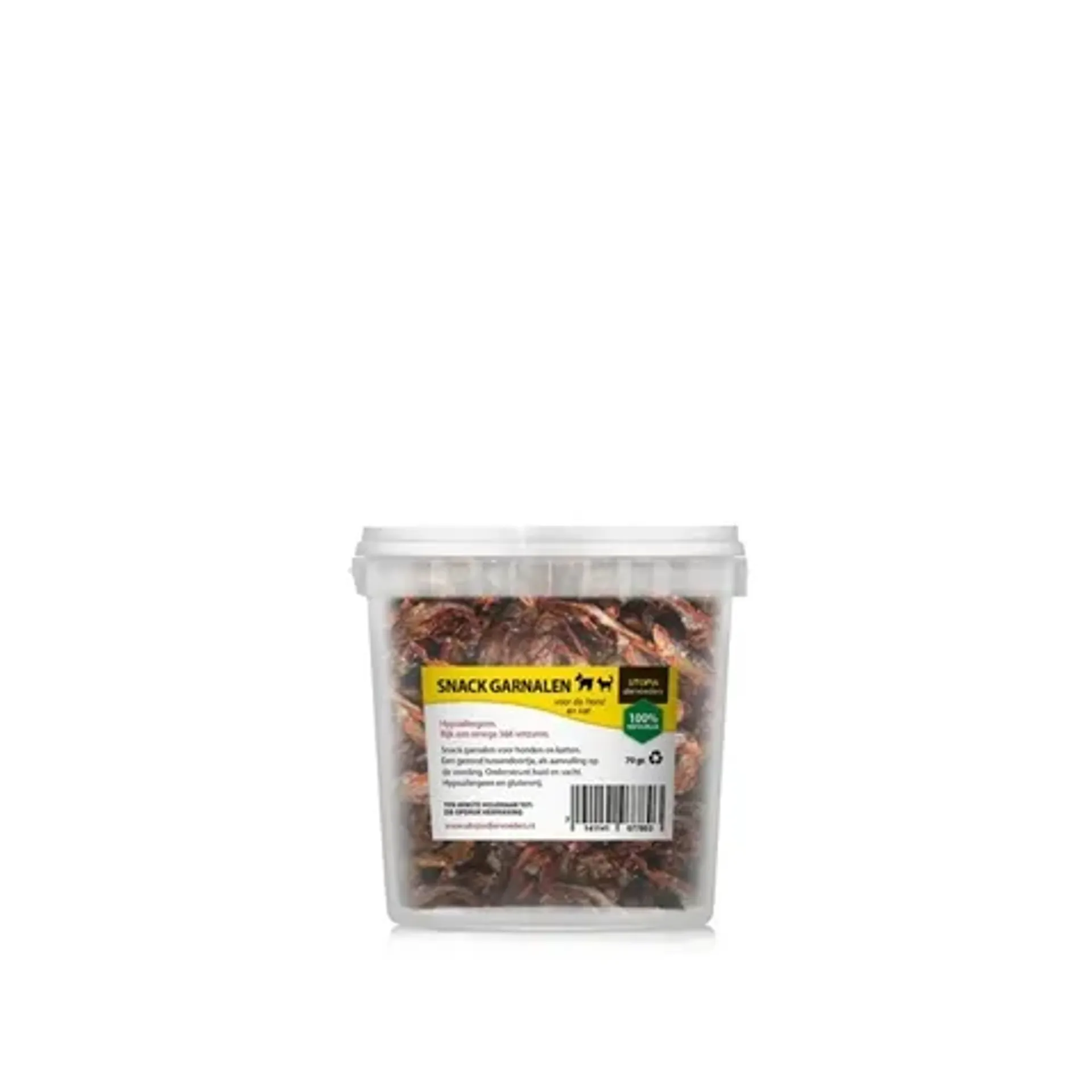 UTOPIA GEDROOGDE SNACKGARNALEN 70 GR