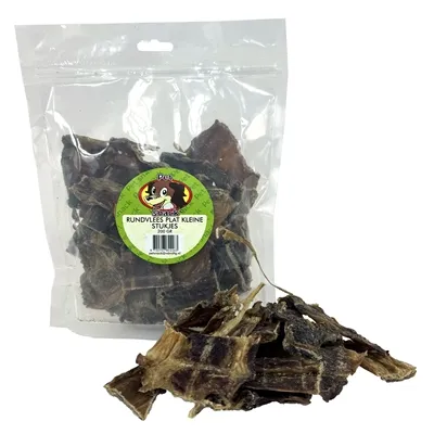 PETSNACK RUNDVLEES PLAT KLEINE STUKJES 200 GR PETSNACK RUNDVLEES PLAT KLEINE STUKJES 200 GR