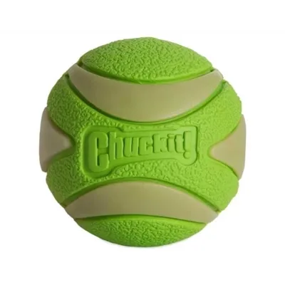 CHUCKIT MAX GLOW ULTRA SQUEEKERBAL GROEN 6 CM CHUCKIT MAX GLOW ULTRA SQUEEKERBAL GROEN 6 CM