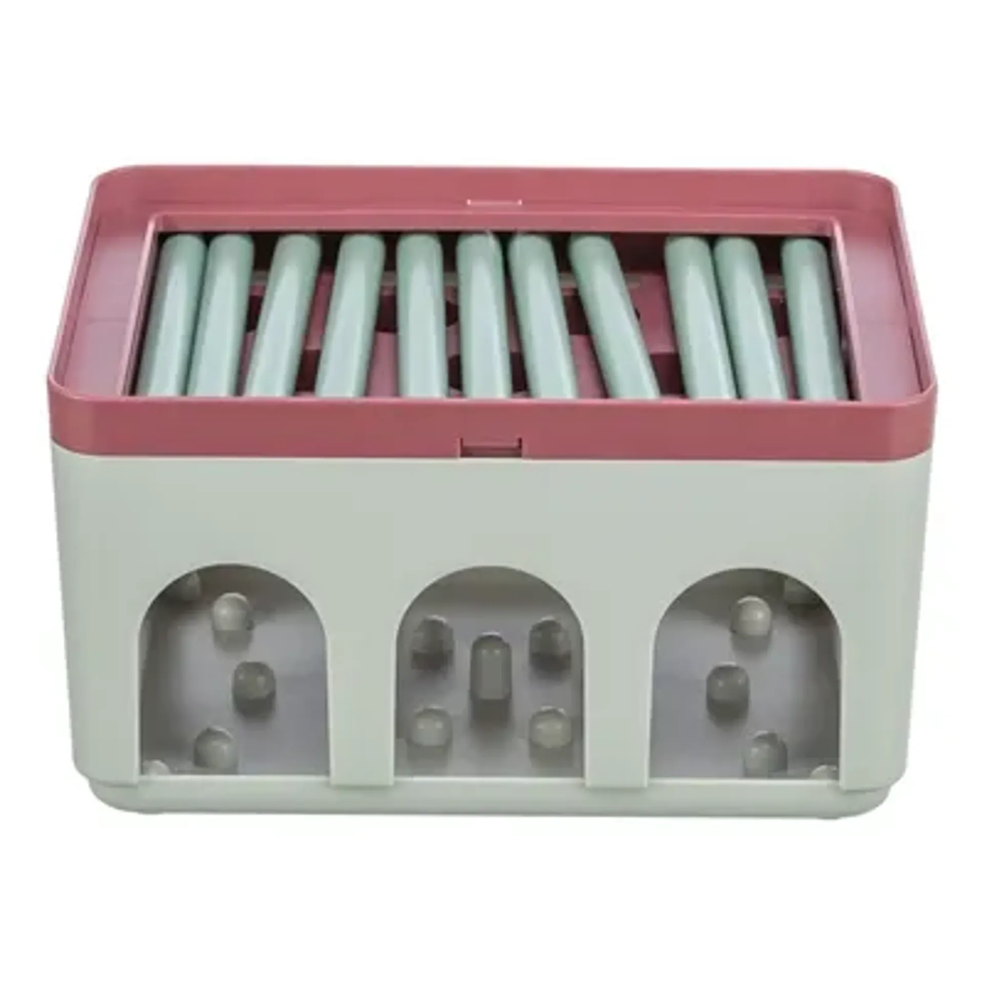 TRIXIE CAT ACTIVITY ROD BOX WIT / BORDEAUX 20X16X12 CM