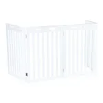 TRIXIE HONDENHEK AFSLUITHEK WIT 4 PANELEN 60-160X75 CM TRIXIE HONDENHEK AFSLUITHEK WIT 4 PANELEN 60-160X75 CM