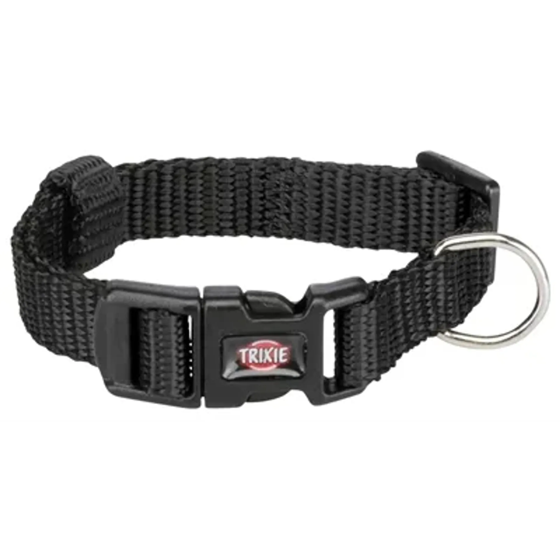 TRIXIE HALSBAND HOND PREMIUM ZWART 15-25X1CM
