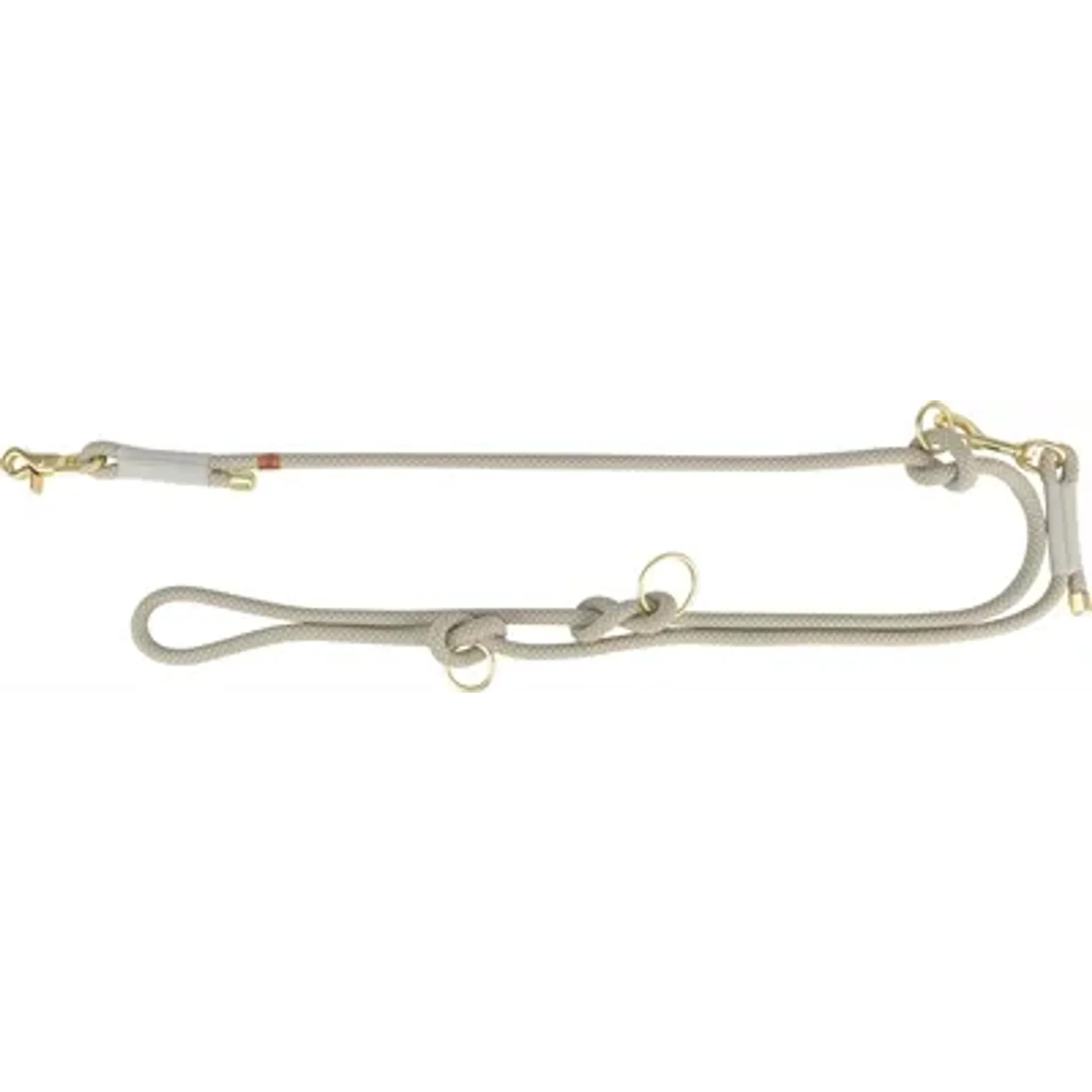 TRIXIE SOFT ROPE HONDENRIEM VERSTELBAAR GRIJS / LICHTGRIJS 200X1 CM