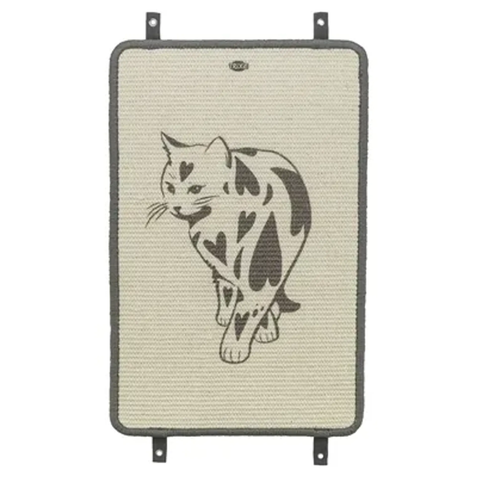 TRIXIE KRABMAT MET PRINT TAUPE 55X35 CM