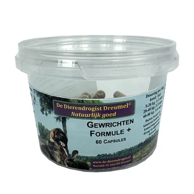 DIERENDROGIST GEWRICHTSFORMULE+ CAPSULES 60 ST DIERENDROGIST GEWRICHTSFORMULE+ CAPSULES 60 ST